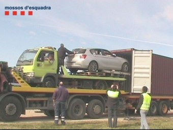 Els automòbils sostrets van ser recuperats pels Mossos el passat 25 de gener CME
