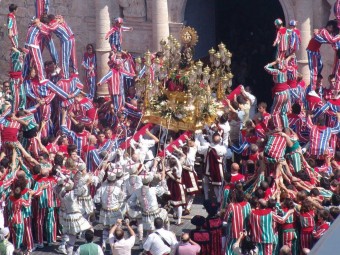 Imatge d ela festa major d'Algemesí el 8 de setembre. ESCORCOLL