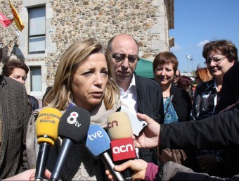 Joana Ortega va visitar ahir la fira de primavera de Campllong, al Gironès ACN