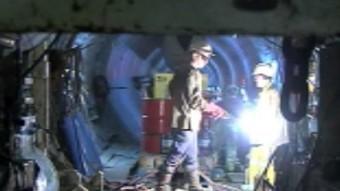 EEl capçal de tall de la tuneladora Albera ja ha perforat els darrers metres de la infraestructura. ACN
