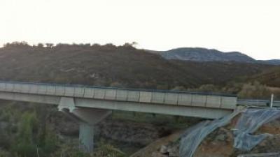 Estat de les obres en el pont d'Antoig. EL PUNT AVUI