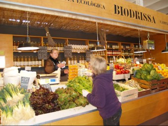 La botiga que Biodrissa té al Mercat del Lleó a Girona. PLURAL COMUNICACIÓ
