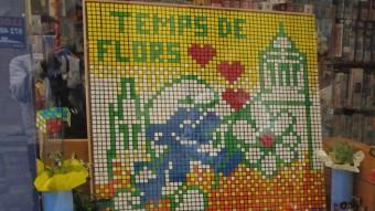 El muntatge de la botiga Zeppelin està fet amb 400 cubs de Rubik J.N