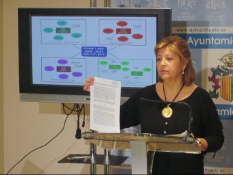 La portaveu del PSPV a l'Ajuntament d'Oriola, Antonia Moreno. EL PUNT AVUI