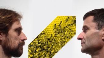 Pep Aymerich i Jordi Esteban, en la imatge promocional de la nova exposició al Bòlit de Girona.  QUIM PAREDES