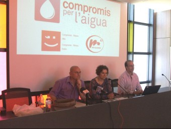 Bermudez, Tamarit i Gómez en la reunió de Compromís per l'aigua. EL PUNT AVUI