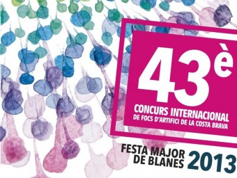 El cartell que anunciarà els focs de Blanes. ELPUNTAVUI