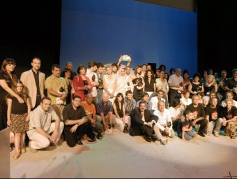 Foto de grup d'una anterior edició dels premis Túria. ARXIU EL PUNT AVUI