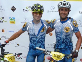 Pau Zamora i Joan Llordella, l'equip guanyador de l'etapa d'ahir TRANSPYR