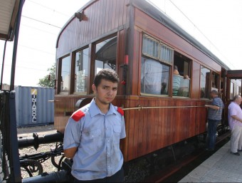El viatge inaugural del tren “Costa Brava” es va fer el 28 de juliol. LLUÍS SERRAT
