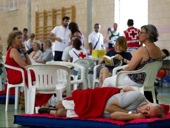 Veïns d'Estellencs evacuats en un pavelló esportiu AFP