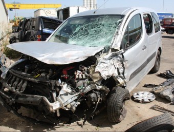L'altre vehicle que s'ha vist implicat en l'accident a l'N-260 a Maià de Montcal ACN