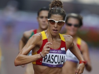 Beatriz Pascual , amb Maria Vasco en segon terme, va ocupar el vuitè lloc en els Jocs Olímpics de Londres EFE
