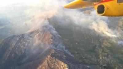 Imatge aèria del foc d'Artà, a Mallorca ACN