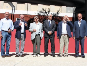 Els responsables de les quatre diputacions i el conseller Gordó van avançar ahir l'homenatge a la Mancomunitat a la Universitat Catalana d'Estiu ACN