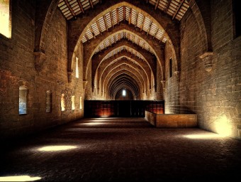 El monestir de Poblet, a més de ser un centre d'oració, és una empresa agroalimentària.  ARXIU