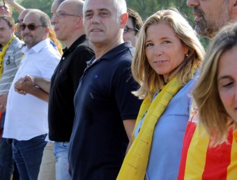 La vicepresidenta del govern, Joana Ortega, a la Via Catalana ACN