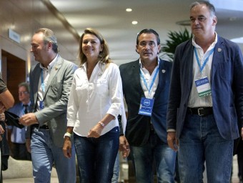 Fabra, Cospdeal, Torró i González Pons en l'obertura de l'escola d'estiu del PP. EL PUNT AVUI