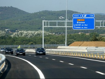 L'autopista C-32 , que ara acaba a Tordera a l'alçada de Blanes, es prolongarà fins a Lloret de Mar. QUIM PUIG