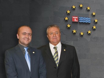 E l gerent, Marc Tur, i el president del consell d'administració, Miquel Tur,l de l'empresa Termotur.  PUBLINTUR