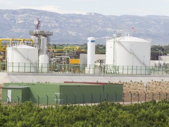 La planta terrestre del magatzem de gas entre Vinaròs i Alcanar JOSÉ C. LEON
