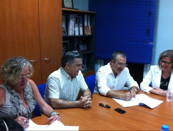 Moment de la signatura del conveni de mediadors d'AESI. M. SÁNCHEZ
