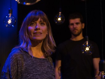 Els intèrprets Mone Teruel i Toni Viñals , en un instant del musical ‘Marry me a little'. MAY-ZIRCUS