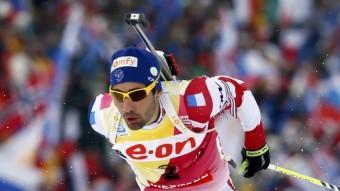 Martin Fourcade, en una prova del mundial de biatló celebrat l'hivern passat a Nové Mesto REUTERS