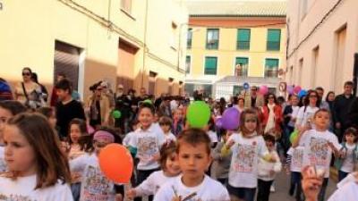 Imatge d'una de les trobades d'Escola Valenciana, a Pedreguer (Marina Alta)
