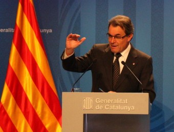 El president de la Generalitat, Artur Mas, en roda de premsa el passat 7 de gener ACN