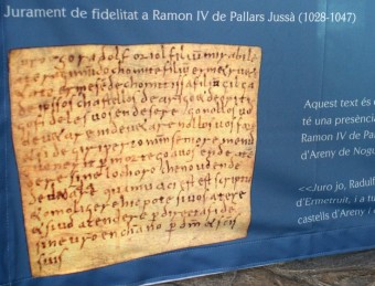El Jurament de Radulf Oriol a Ramon IV de Pallars Jussà (1028-1047) ACN