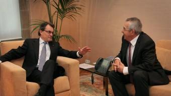 Artur Mas amb Jean Marc Pujol en 2012, l'any on es van signar els acords electorals entre la UMP i CDC per la Catalunya Nord A.R