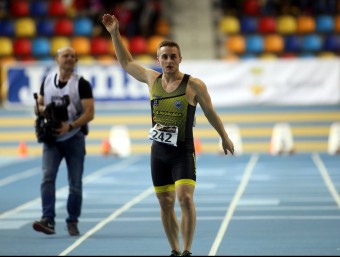 Eduard Viles, campió dels 60 m. JUANMA RAMOS