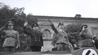 Himmler al Poble Espanyol de  Barcelona el 1940.  Carlos Pérez de rozas / AFB 
