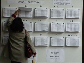 La definició del cos electoral per a la consulta del 9-N es pot fer en base al padró, l'Idescat o l'INE, segons l'AMI Ò.E. / ARXIU