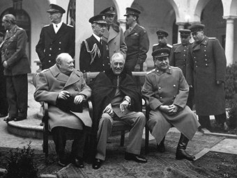 A Yalta es va negociar l'ordre internacional de després de la caiguda del nazisme.  ARXIU