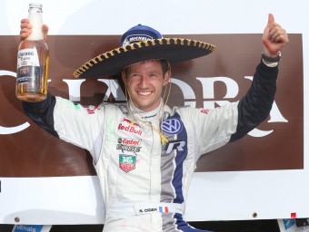 Ogier, celebrant el triomf a Mèxic, el 9 de març EFE