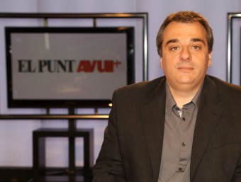 El periodista Andreu Mas, conductor i presentador del programa ‘CAT escaldat' ANDREU PUIG