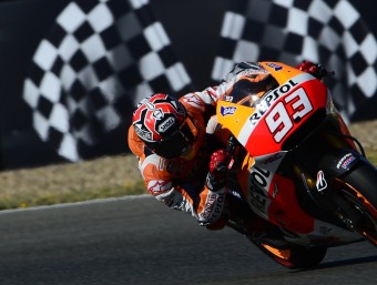 Marc Márquez, generós en l'esforç i en l'estil JORGE GUERRERO / AFP