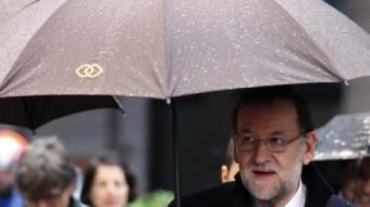 Mariano Rajoy, president del govern espanyol i líder del PP, el març passat a la seva arribada a la cimera de Brussel·les REUTERS
