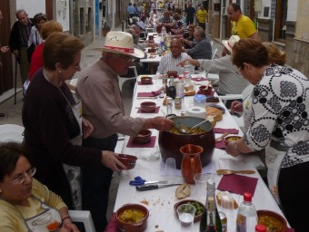 Imatge del dinar pels carrers de la vila d'una anterior edició. ESCORCOLL