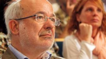 El candidat d'ERC a les eleccions europees, Josep-Maria Terricabras, aquest dijous a Vic ACN