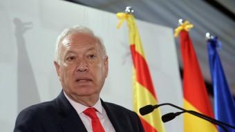 El ministre espanyol d'Exteriors, José Manuel García-Margallo, al míting del PP aquest divendres a Mataró QUIM PUIG