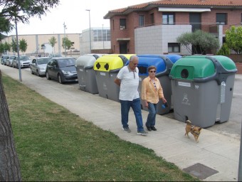 Els nous contenidors que s'han instal·lat fa pocs dies a Sant Julià de Ramis D.V