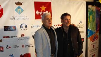 El director, Antonio Barrero, amb l'actor Sergi López. EL PUNT AVUI