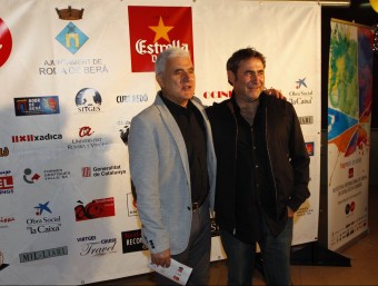 El director, Antonio Barrero, amb l'actor Sergi López. EL PUNT AVUI