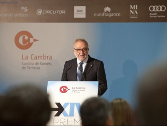 El president de la Cambra, Marià Galí, durant el seu discurs durant lagala d'entrega de premis EL PUNTAVUI