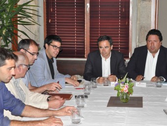 Reunió dels alcaldes dels ports aquest matí a Morella. EL PUNT AVUI
