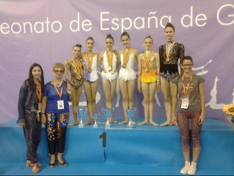 Pòdium del Campionat d'espanya de Gimnàstica Rítmica. EL PUNT AVUI