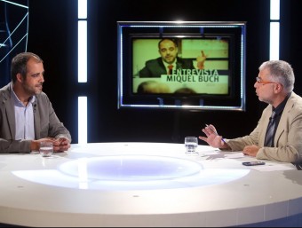Miquel Buch, entrevistat ahir a El Punt Avui Televisió pel director, Xevi Xirgo JUANMA RAMOS